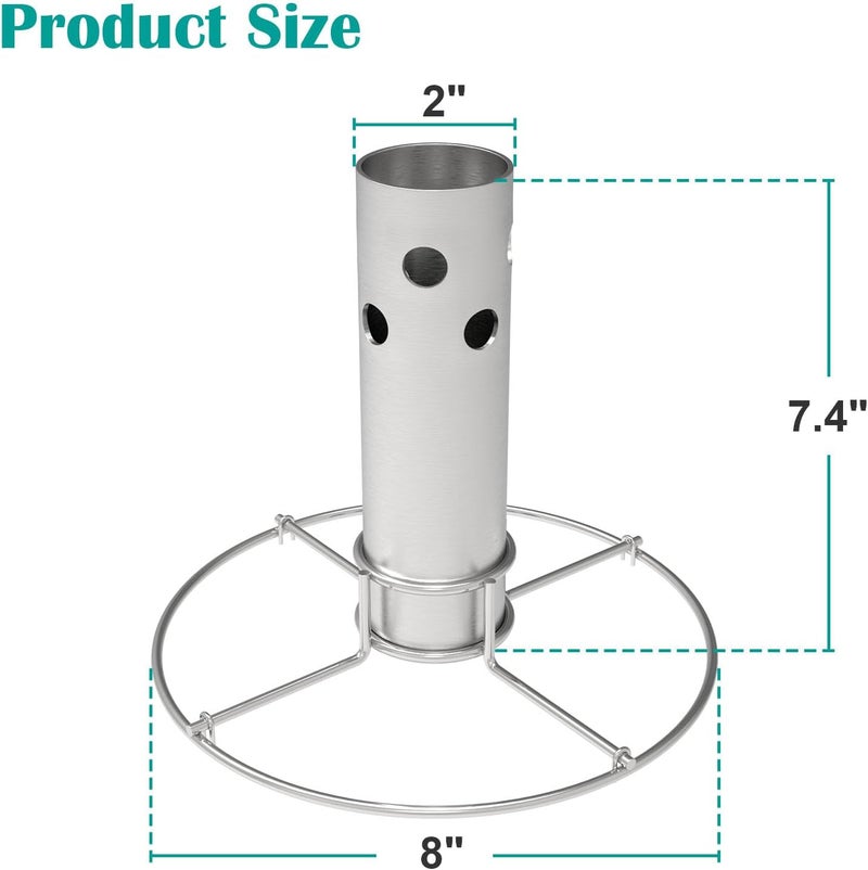 EasiBBQ Turkey Fryer Flavor Infuser Stand for Char-Broil Big Easy Oil-Less, Turkey Chicken Fryer for Deep Fry Pot Grill BBQ, Replacement Part for Char-Broil 4897766R06 - Image 2